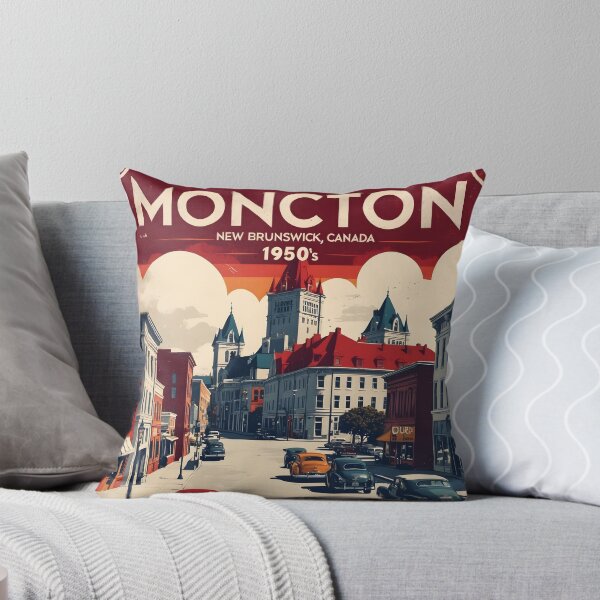 Item preview, Moncton Canada 1950s Vintage Travel Tourism designed and sold by TravelersGems.