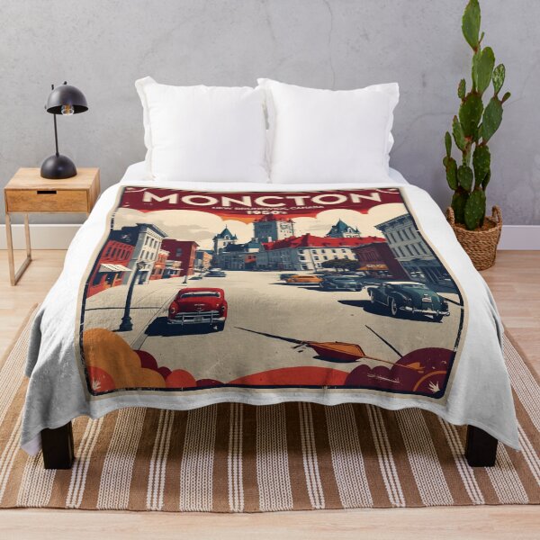 Item preview, Moncton Canada 1950s Vintage Travel Tourism designed and sold by TravelersGems.