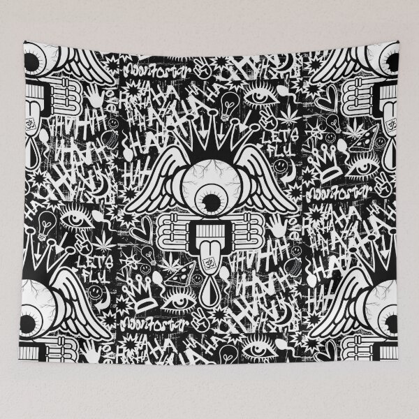 Item preview, Let's Fly Urban Street Art designed and sold by moon70star-m70s.