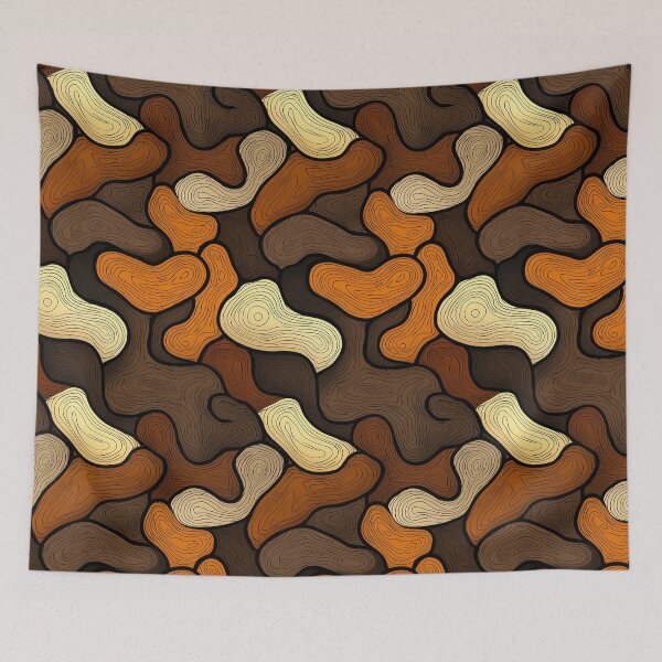 Item preview, Geometric mosaics and wooden textures combined designed and sold by Piotrek0001.