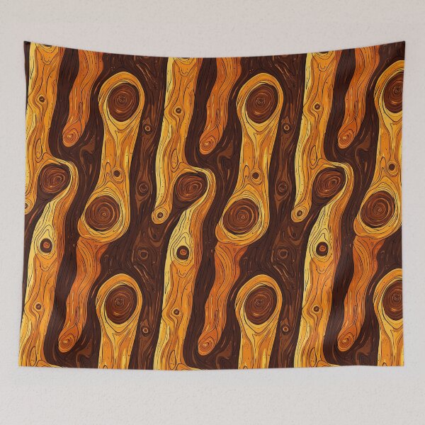 Item preview, Modern abstract art inspired by wooden textures designed and sold by Piotrek0001.