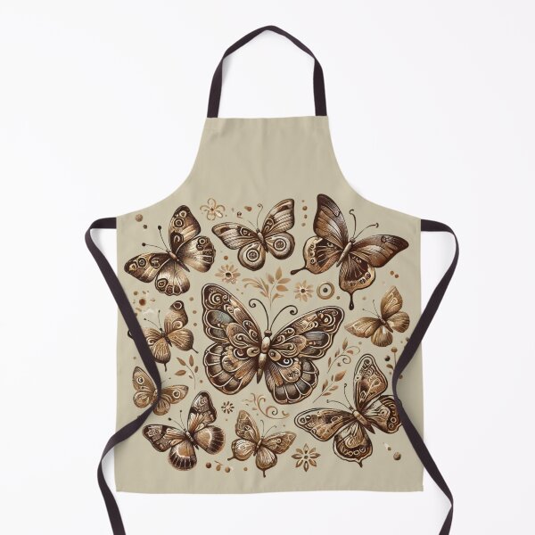 Item preview, Rustic Butterfly Art in brown colors designed and sold by Meandmyshop.