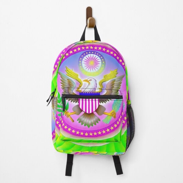 Item preview, Colorful Great Seal American Eagle Symbolic Art USA designed and sold by ART ATTACK ZONE.