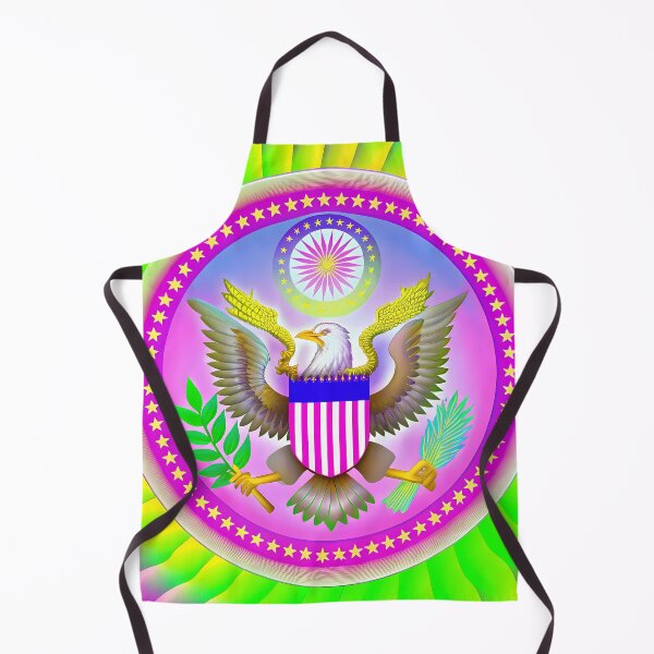 Item preview, Colorful Great Seal American Eagle Symbolic Art USA designed and sold by ART ATTACK ZONE.