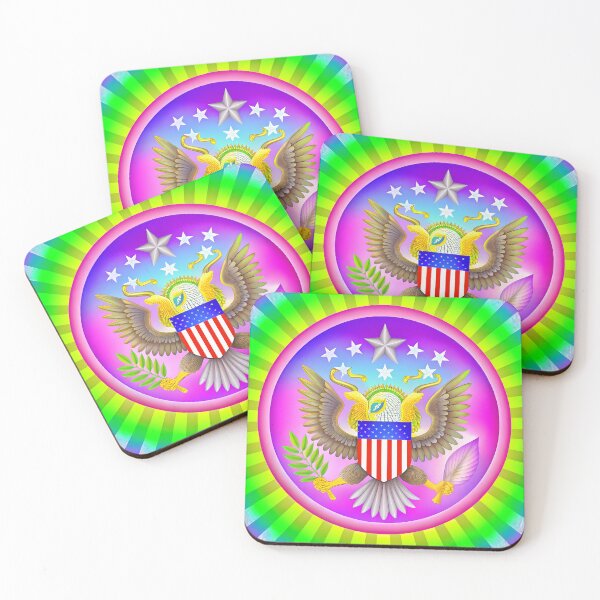 Item preview, Colors Great Seal American Eagle Symbolic Art USA designed and sold by ART ATTACK ZONE.