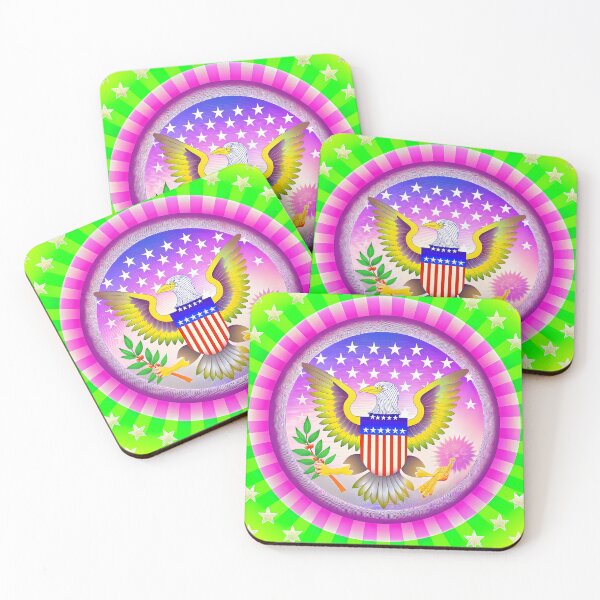 Item preview, EEUU Great Seal American Eagle Symbolic Art USA designed and sold by ART ATTACK ZONE.