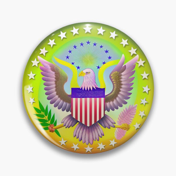 Item preview,  Great Seal American Eagle Symbolic Art USA designed and sold by ART ATTACK ZONE.