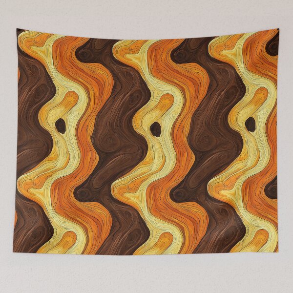 Item preview, Artistic geometric mosaics of wooden inspiration designed and sold by Piotrek0001.