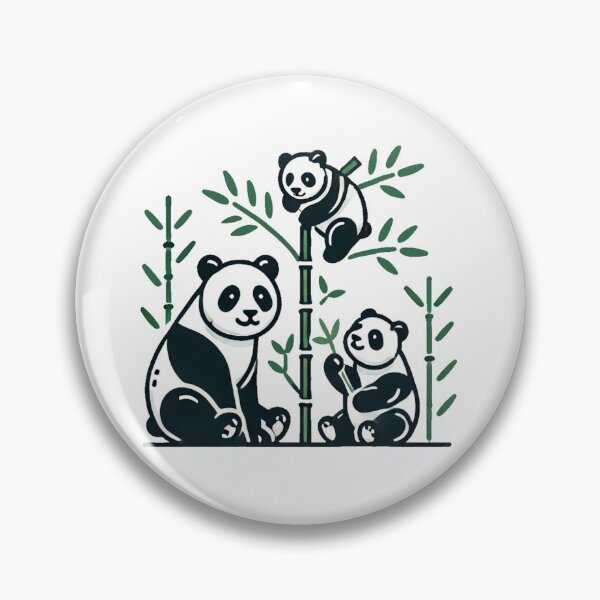 Artikelvorschau, Panda-Familie entworfen und verkauft von Tenpaces.