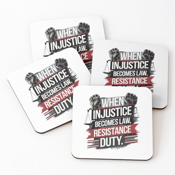 Item preview, when injustice becomes law resistance becomes duty designed and sold by Mateusz Majcherek.