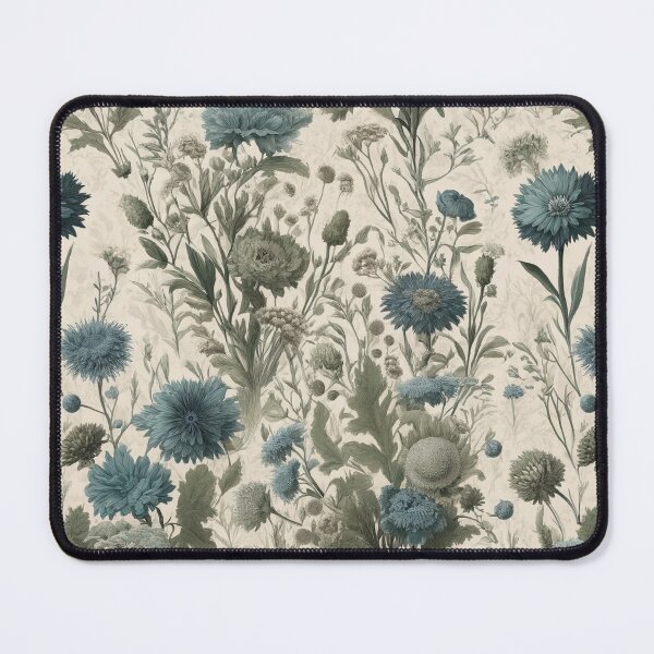 Item preview, Vintage cornflowers pattern designed and sold by Meandmyshop.