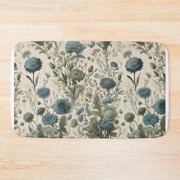Item preview, Vintage cornflowers pattern designed and sold by Meandmyshop.