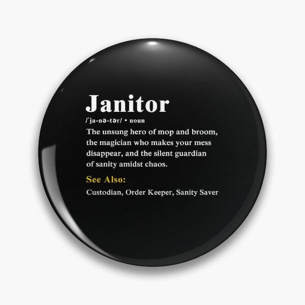 Item preview, Janitor Definition Dad Custodian Humor Father's Day Gift designed and sold by MouDantArts.