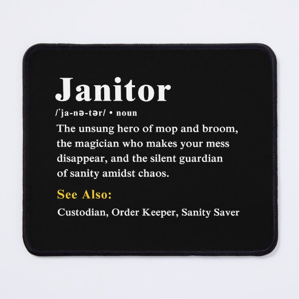 Item preview, Janitor Definition Dad Custodian Humor Father's Day Gift designed and sold by MouDantArts.