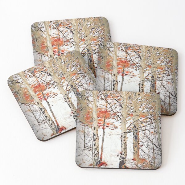 Item preview, Aspen  Trees Trunks In Snow designed and sold by art64.