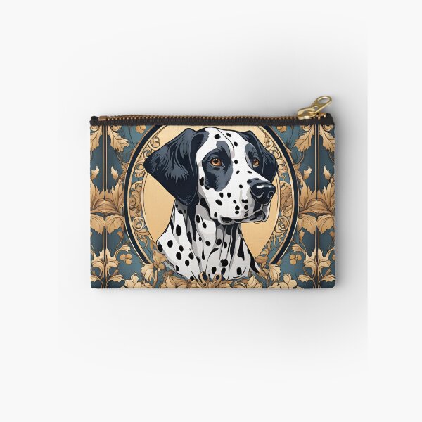 Item preview, Art Nouveau Dalmatian dog breed floral design designed and sold by LumiLemon.
