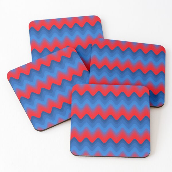 Item preview, Serpentine Blue and Red Seamless Pattern designed and sold by Sharon Schwalbe.