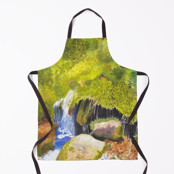 Item preview, Rainforest Waterfall Watercolor and Acrylic designed and sold by The Elderberry Blossom.