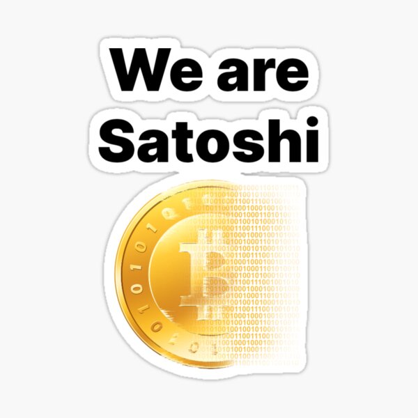 Item preview, Bitcoin we are satoshi black text designed and sold by Funt-Case.