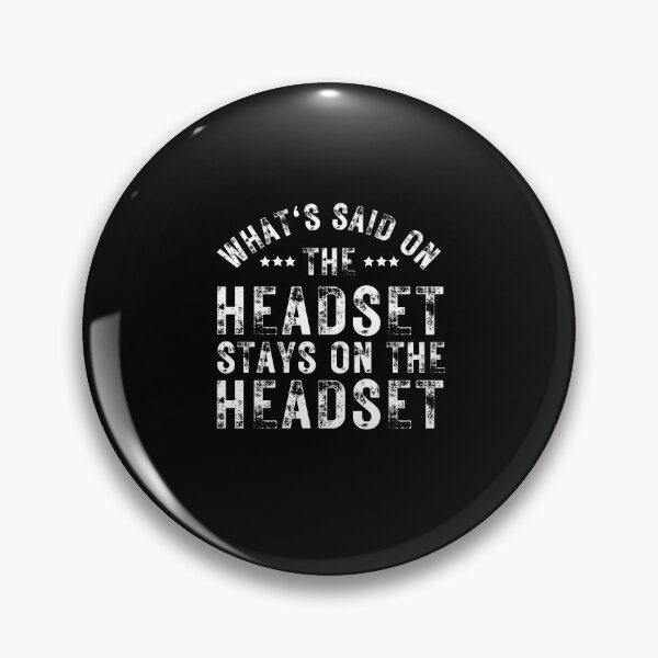 Item preview, What's Said on the Headset Stays on the Headset Funny Stage Crew Theater Backstage Gift designed and sold by MouDantArts.