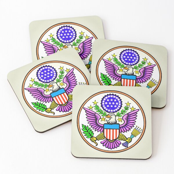 Item preview,  Great Seal American Eagle Symbolic Art USA Colors designed and sold by ART ATTACK ZONE.