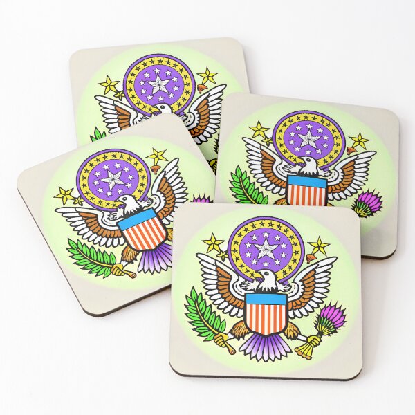 Item preview, Psychedelic Seal American Eagle Symbolic Art USA designed and sold by ART ATTACK ZONE.