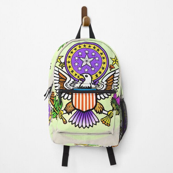 Item preview, Psychedelic Seal American Eagle Symbolic Art USA designed and sold by ART ATTACK ZONE.