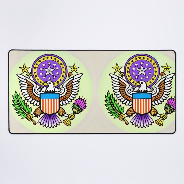 Item preview, Psychedelic Seal American Eagle Symbolic Art USA designed and sold by ART ATTACK ZONE.