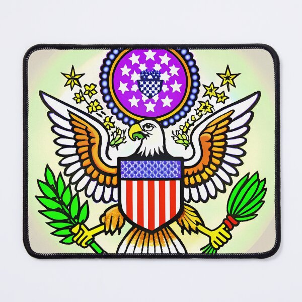 Item preview, Patriotic Emblem Seal American Eagle Symbolic Art USA designed and sold by ART ATTACK ZONE.
