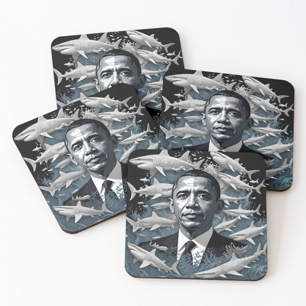 Item preview, Barack Obama In A Shark Tank designed and sold by Paw's Arts.