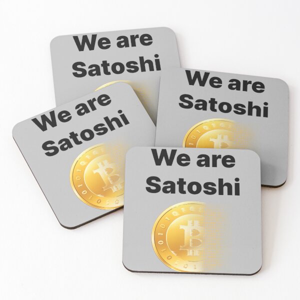 Item preview, Bitcoin we are satoshi black text designed and sold by Funt-Case.