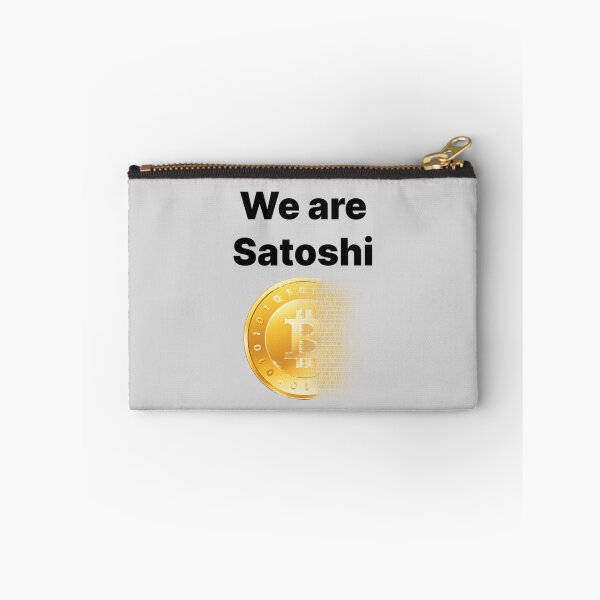Item preview, Bitcoin we are satoshi black text designed and sold by Funt-Case.