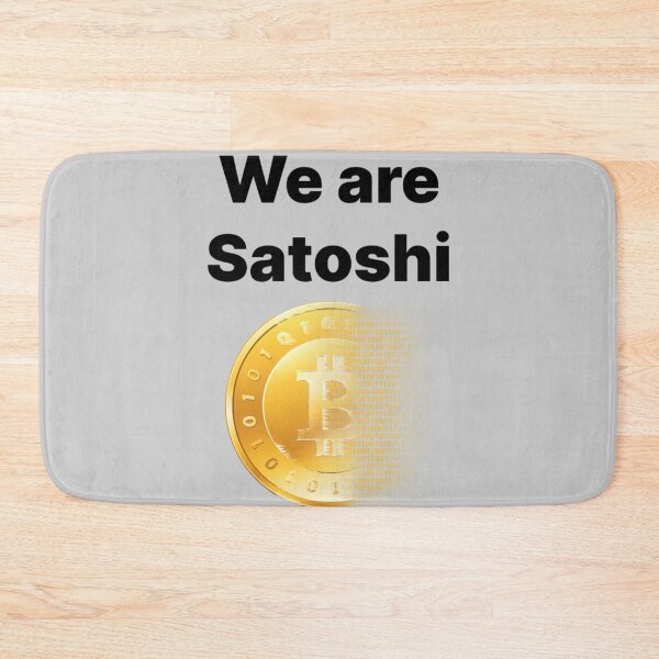 Item preview, Bitcoin we are satoshi black text designed and sold by Funt-Case.