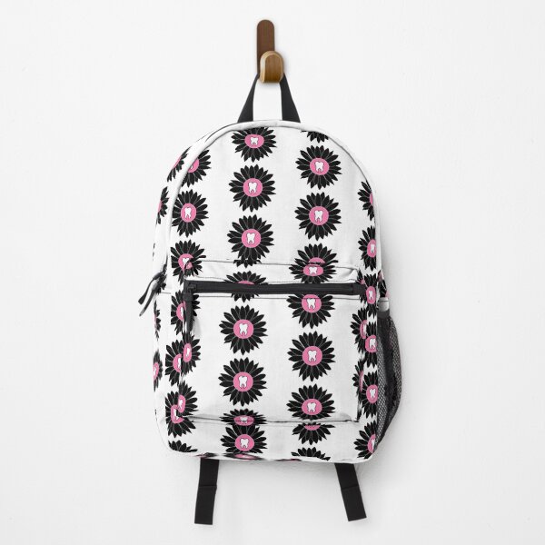 Item preview, Black & Pink Flower Tooth designed and sold by thehippiehygienist.