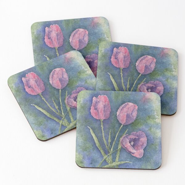 Item preview, Three Pink Tulips 2 designed and sold by The Elderberry Blossom.