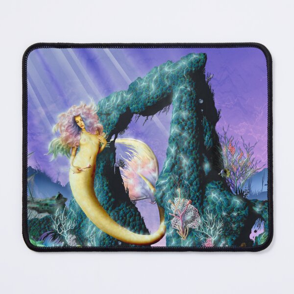Item preview, Coral Rose Deep sea Gold Mermaid girl sunken ship shark pirate reef designed and sold by GreyForest.