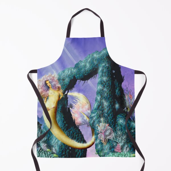 Item preview, Coral Rose Deep sea Gold Mermaid girl sunken ship shark pirate reef designed and sold by GreyForest.