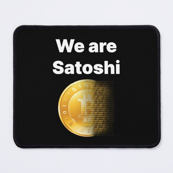 Item preview, Bitcoin we are satoshi white text designed and sold by Funt-Case.