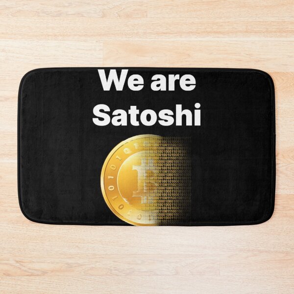 Item preview, Bitcoin we are satoshi white text designed and sold by Funt-Case.