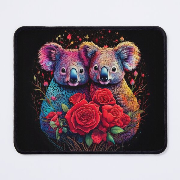 Item preview, Couple of Koala, with roses designed and sold by jessica-dawn-co.