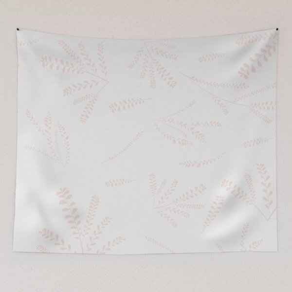 Item preview, Light pink leaves background wallpaper design designed and sold by KC-DESIGN.