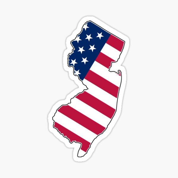 Item preview, New Jersey / American Flag designed and sold by Leithouse.