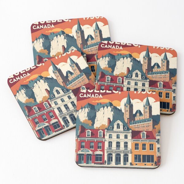 Item preview, Quebec Canada 1950s Vintage Travel Tourism designed and sold by TravelersGems.