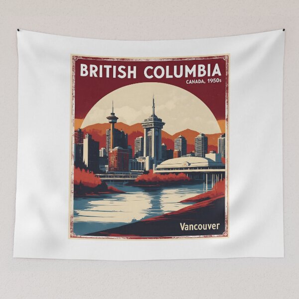 Item preview, British Columbia Canada 1950s Vintage Travel Tourism designed and sold by TravelersGems.