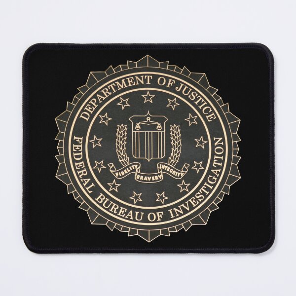Vista previa del artículo con la obra «Foto del escudo del FBI», diseñado y vendido por owlHouseINK.