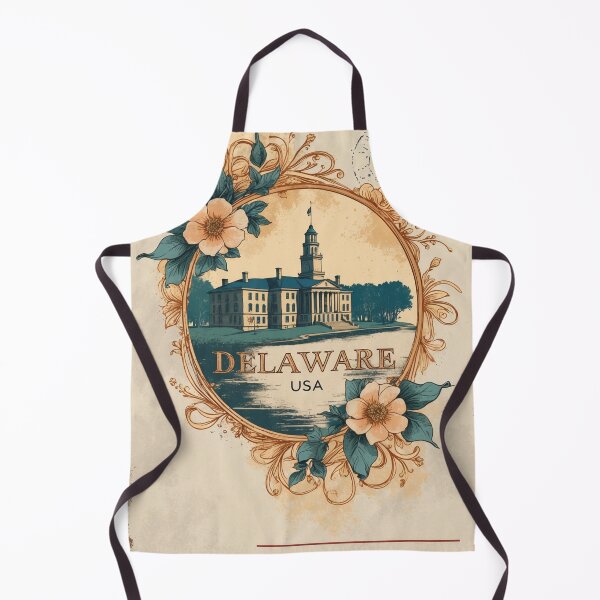 Item preview, Delaware USA Vintage Travel Retro Postcard Design designed and sold by TravelPostcardGems.