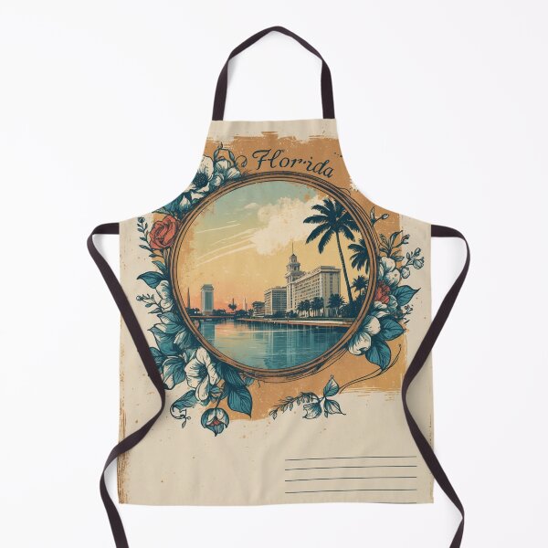 Item preview, Florida USA Vintage Travel Retro Postcard Design designed and sold by TravelPostcardGems.