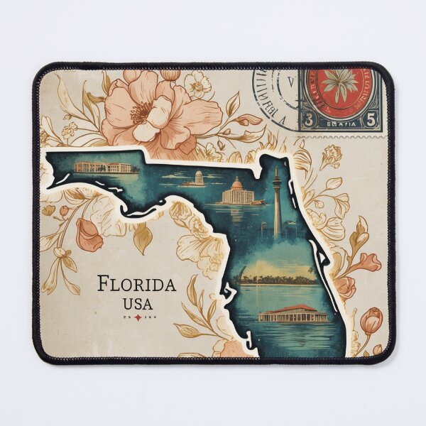 Item preview, Greetings from Florida USA Vintage Travel Retro Postcard Design designed and sold by TravelPostcardGems.
