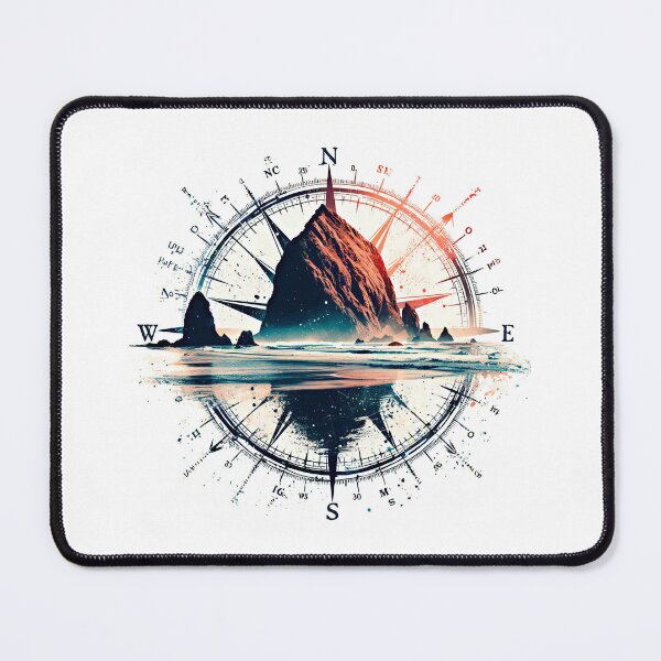 Item preview, Coastal Vibes Meets Navigation Goals | Cannon Beach Compass Rose designed and sold by H Jonas.