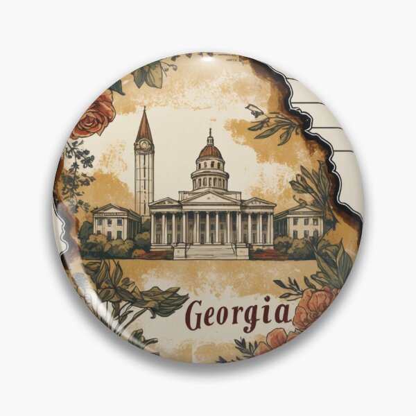 Item preview, Georgia USA Vintage Travel Retro Postcard Design designed and sold by TravelPostcardGems.